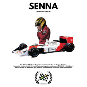 ICON Collection 1/5 - Ayrton Senna Homage - Black Lettering Design