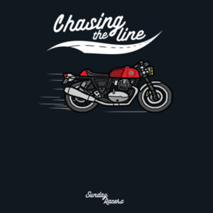 ICON Collection 3/5: Chasing the Line Tee BLACK Design