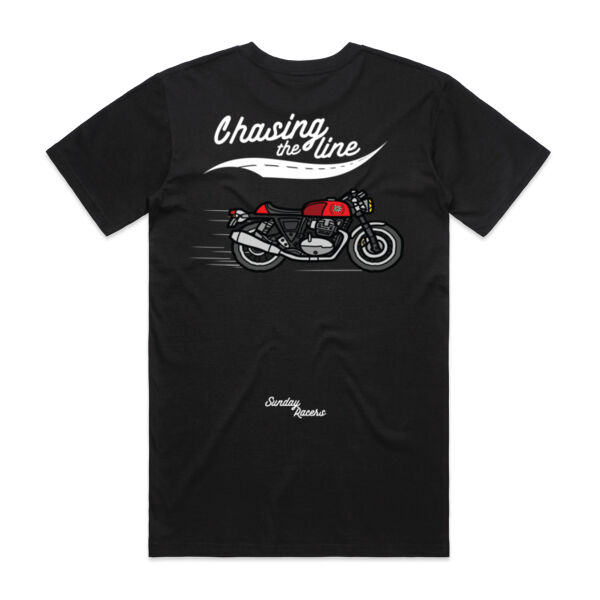 ICON Collection 3/5: Chasing the Line Tee BLACK Thumbnail
